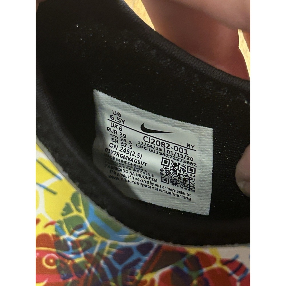 Nike Girls Flex Runner Fable slip-on sneakers Tennis Shoe Youth 6.5 Pink Teal - Picture 7 of 7
